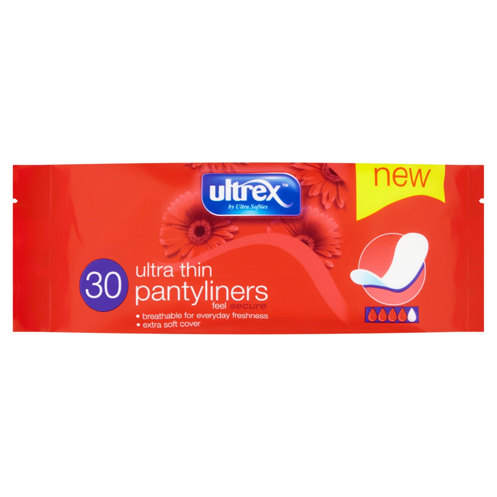 Buy Ultrex Ultra Thin Pantyliners 30s - Premium Quality Toiletries Online - Product Image Buy Ultrex Ultra Thin Pantyliners 30s - Premium Quality Toiletries Online - Product Image